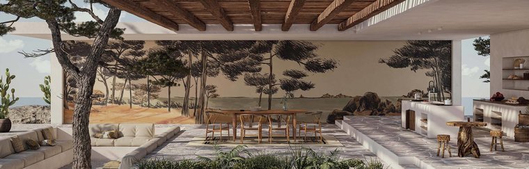 ÉLITIS Hors Saison Behangpaneel DM 901 01 - LAB COLOUR THE WORLD