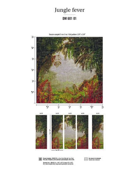 ÉLITIS Jungle Fever Behangpaneel DM - 601 01 - LAB COLOUR THE WORLD