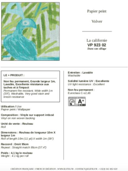 ÉLITIS La Californie Behang VP 923 02 - LAB COLOUR THE WORLD