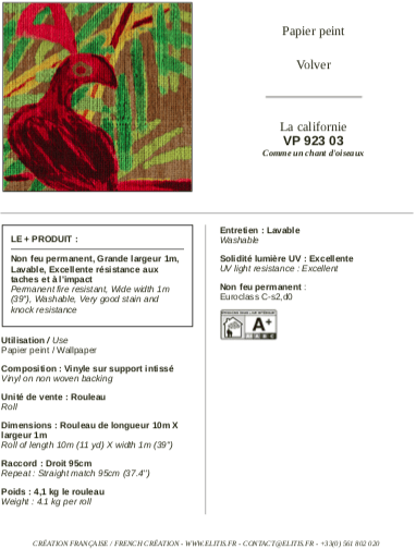 ÉLITIS La Californie Behang VP 923 03 - LAB COLOUR THE WORLD