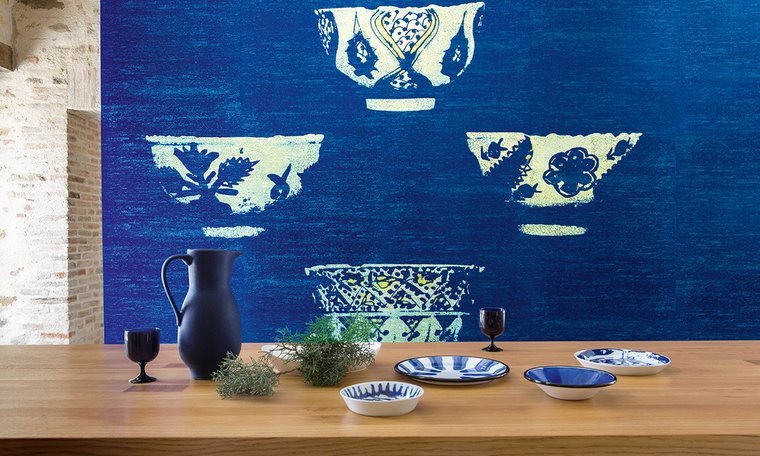 ÉLITIS Le Bleu Thé Behangpaneel DM 864 04 - LAB COLOUR THE WORLD