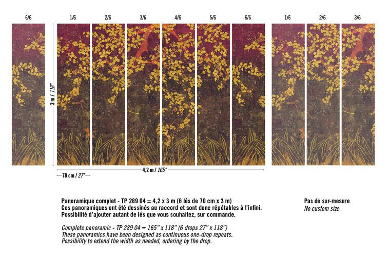 ÉLITIS Les Cerisiers Sauvages Behangpaneel TP 289 04 - LAB COLOUR THE WORLD