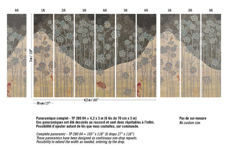 ÉLITIS Les Pays Lointains Behangpaneel TP 280 04 - LAB COLOUR THE WORLD