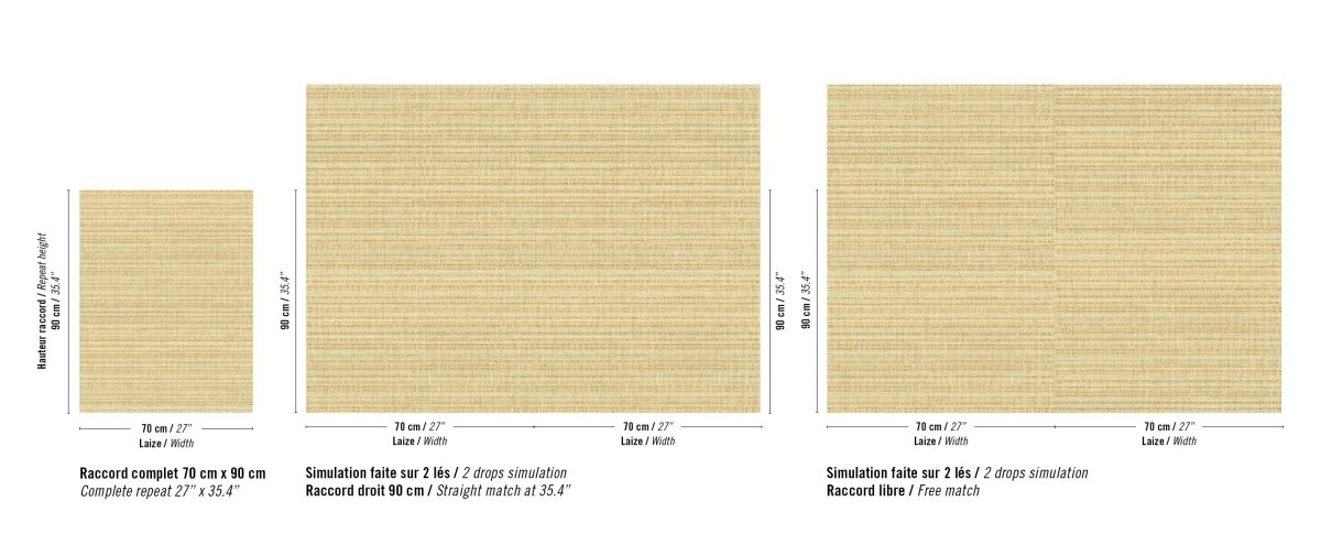 ÉLITIS Madagascar Arrowroot Raw Raffia Behang VP 1048 06 - LAB COLOUR THE WORLD