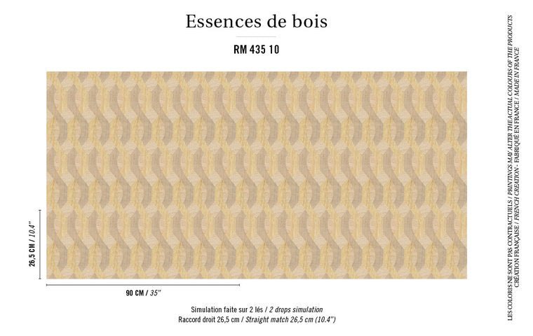 ÉLITIS Nappees Behang RM 435 10 - LAB COLOUR THE WORLD