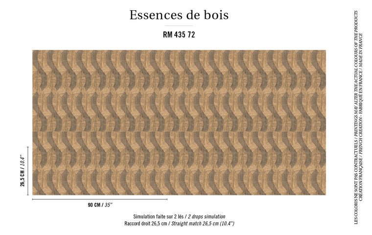 ÉLITIS Nappees Behang RM 435 72 - LAB COLOUR THE WORLD