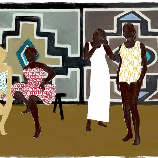ÉLITIS Ndebele Behangpaneel DM 904 01 - LAB COLOUR THE WORLD