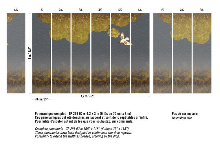 ÉLITIS Nouvelles Orientales Behangpaneel TP 291 02 - LAB COLOUR THE WORLD