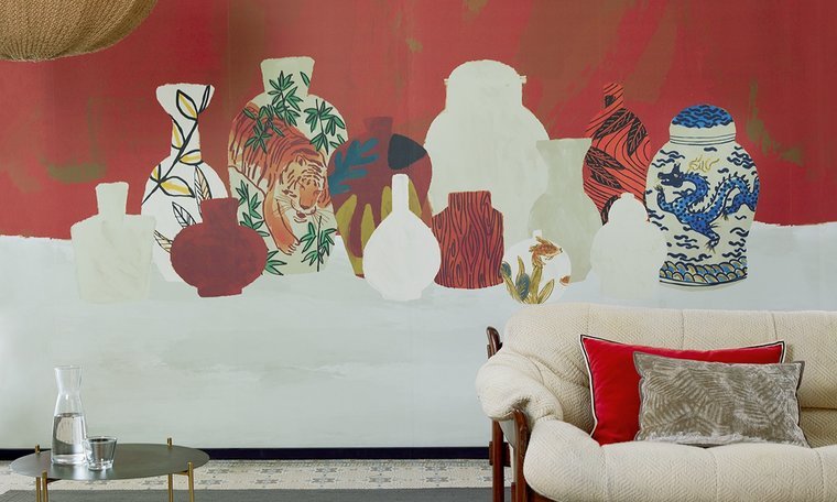 ÉLITIS Tigre et Dragon Behangpaneel TP 307 01 - LAB COLOUR THE WORLD