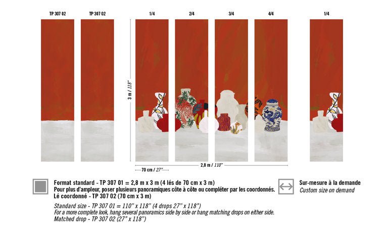 ÉLITIS Tigre et Dragon Behangpaneel TP 307 01 - LAB COLOUR THE WORLD