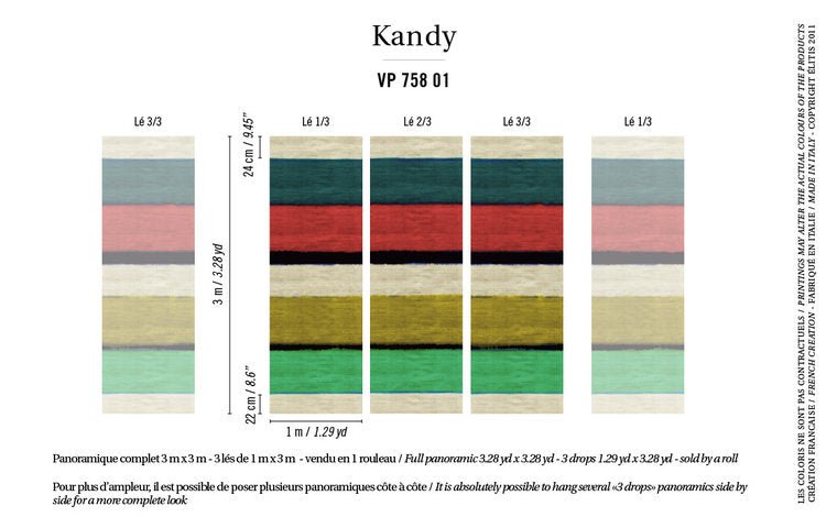 ÉLITIS Time Will Tell Behangpaneel VP 758 01 - LAB COLOUR THE WORLD
