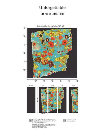 ÉLITIS Unforgettable Behangpaneel aanvullende rol DM 710 02 - LAB COLOUR THE WORLD