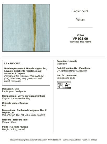 ÉLITIS Volos Behang VP 921 09 - LAB COLOUR THE WORLD
