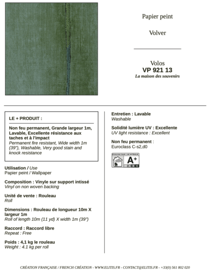 ÉLITIS Volos Behang VP 921 13 - LAB COLOUR THE WORLD