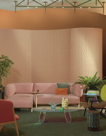 ÉLITIS Wave Flanelle Behang RM 1055 67 - LAB COLOUR THE WORLD