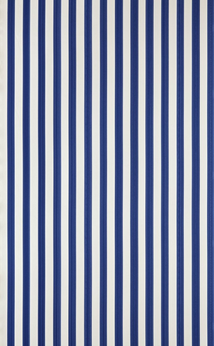 Farrow and Ball Closet Stripe Behang ST364 - Pitch Blue - LAB COLOUR THE WORLD