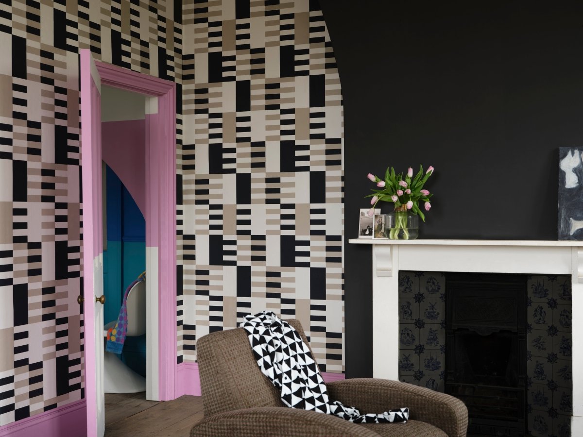 Farrow & Ball Check Behang FP6004 - LAB COLOUR THE WORLD
