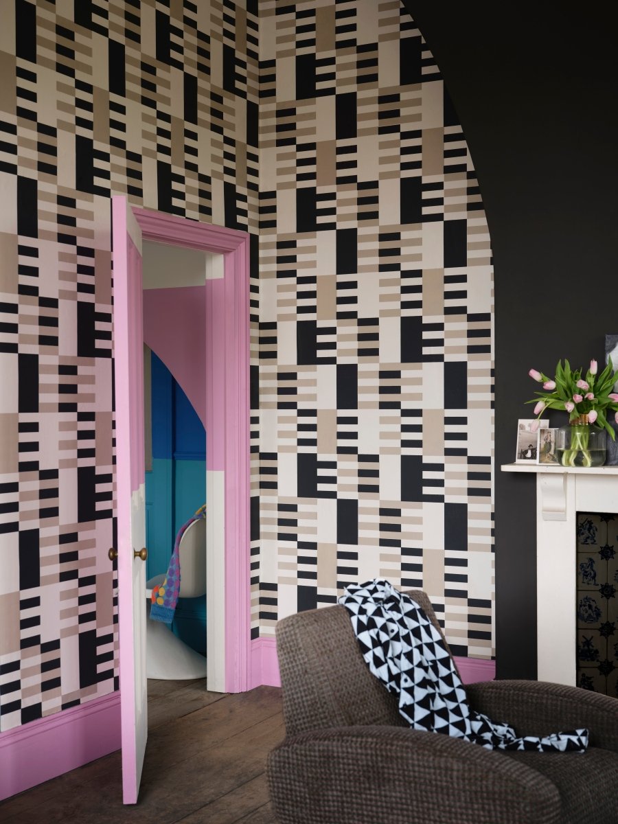 Farrow & Ball Check Behang FP6004 - LAB COLOUR THE WORLD
