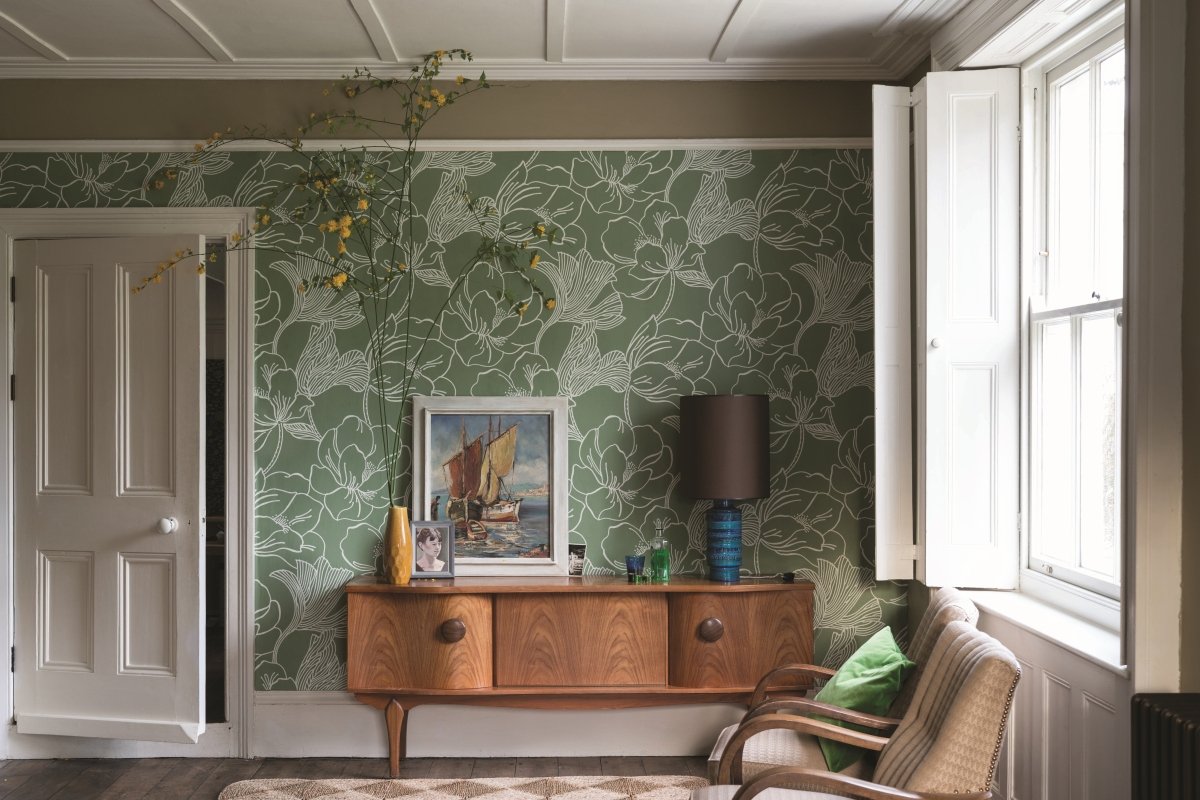 Farrow & Ball Helleborus Behang FP5606 - LAB COLOUR THE WORLD