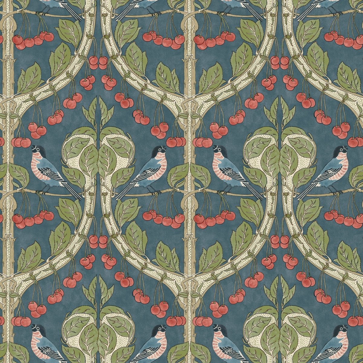 GP & J Baker Birds & Cherries Behang BW45100/5 - LAB COLOUR THE WORLD