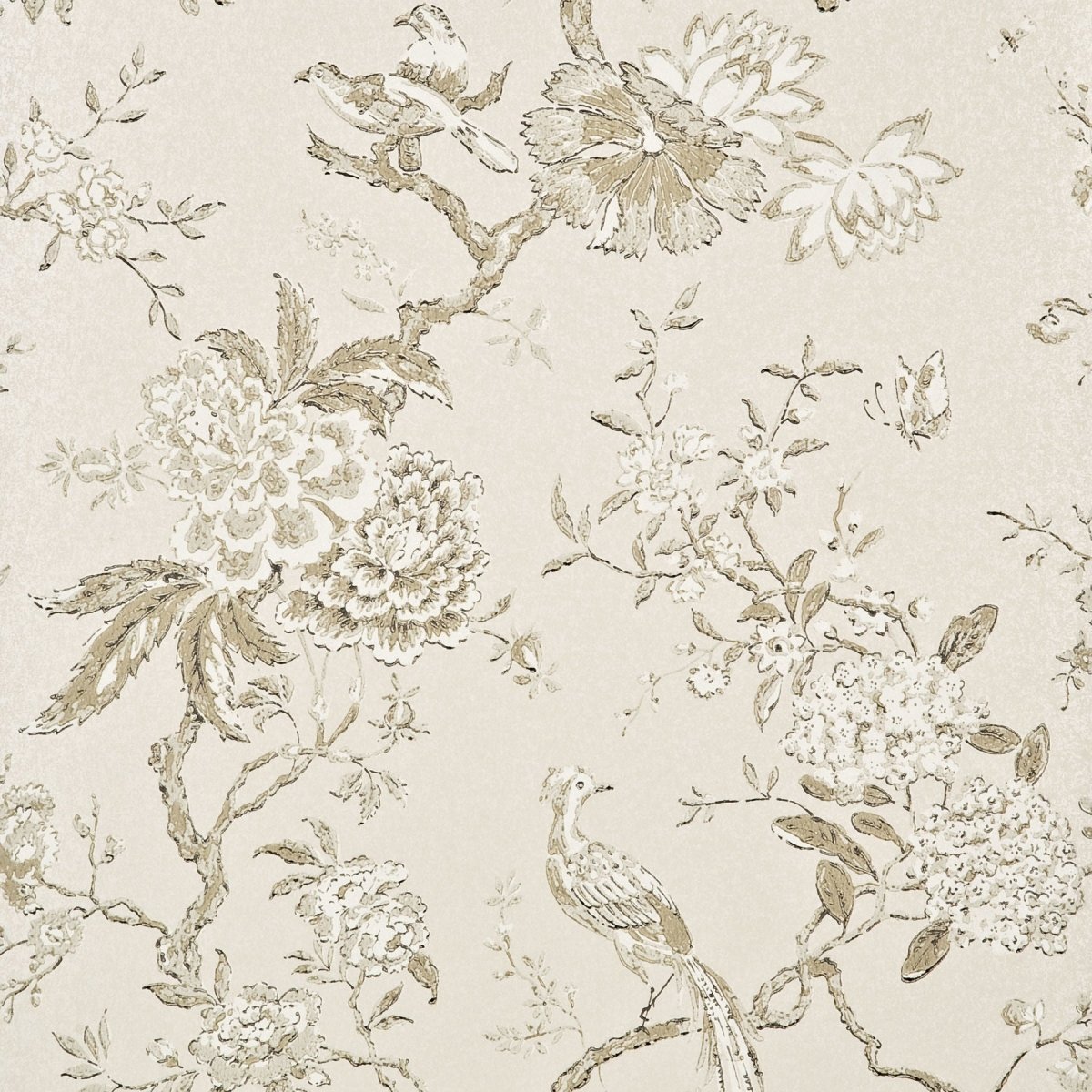 GP & J Baker Oriental Bird Behang BW45029/1 - LAB COLOUR THE WORLD