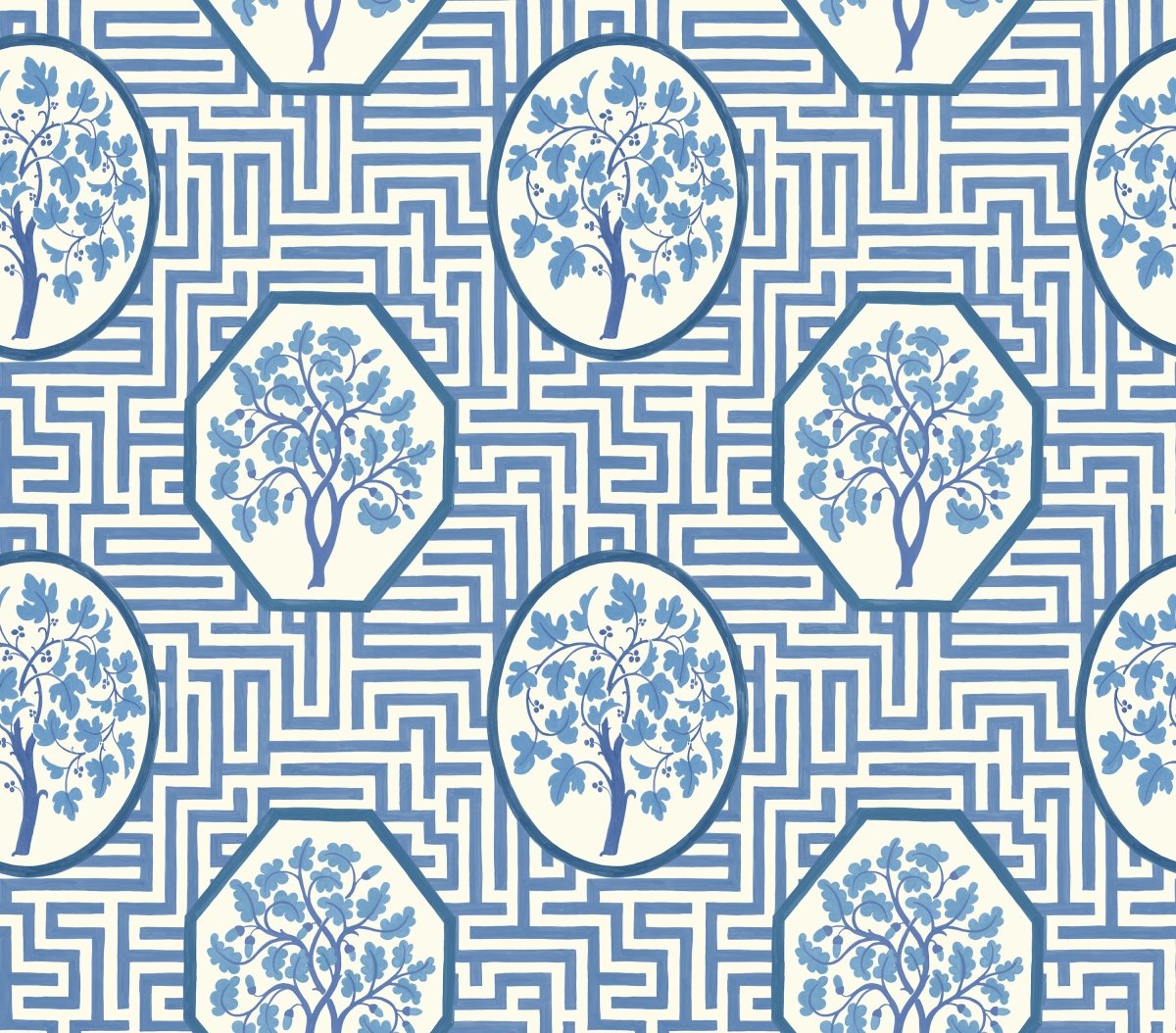 GP & J Baker Royal Maze Behang BW45148/2 - LAB COLOUR THE WORLD