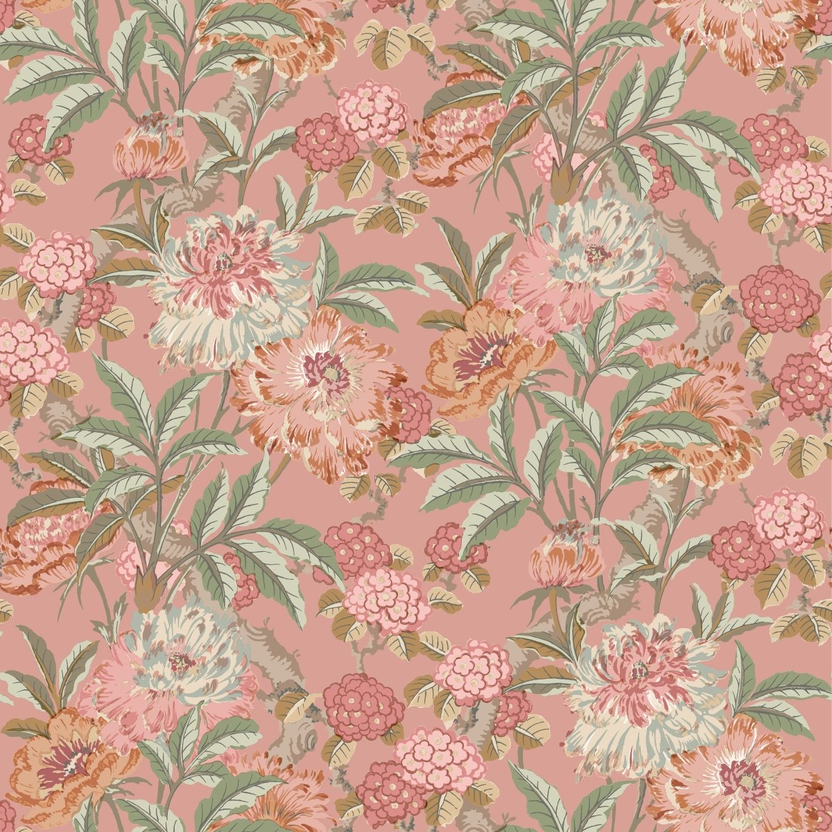 GP & J Baker Summer Peony Behang BW45095/2 - LAB COLOUR THE WORLD
