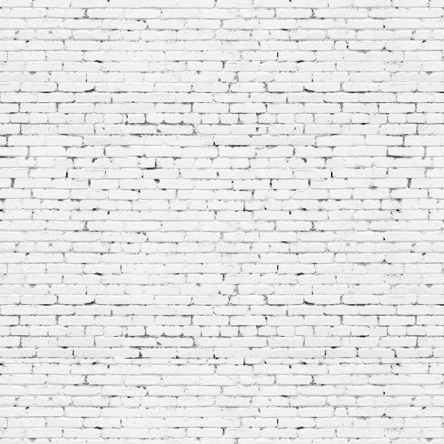 Les Dominotiers Grunge Brick Wall Blanc Behang DOM 404