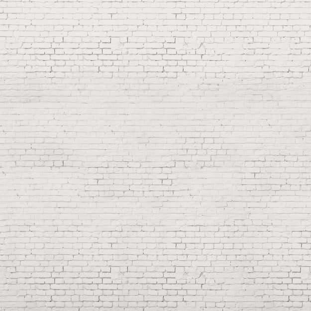 Les Dominotiers Grunge Brick Wall Blanc Behang DOM 404