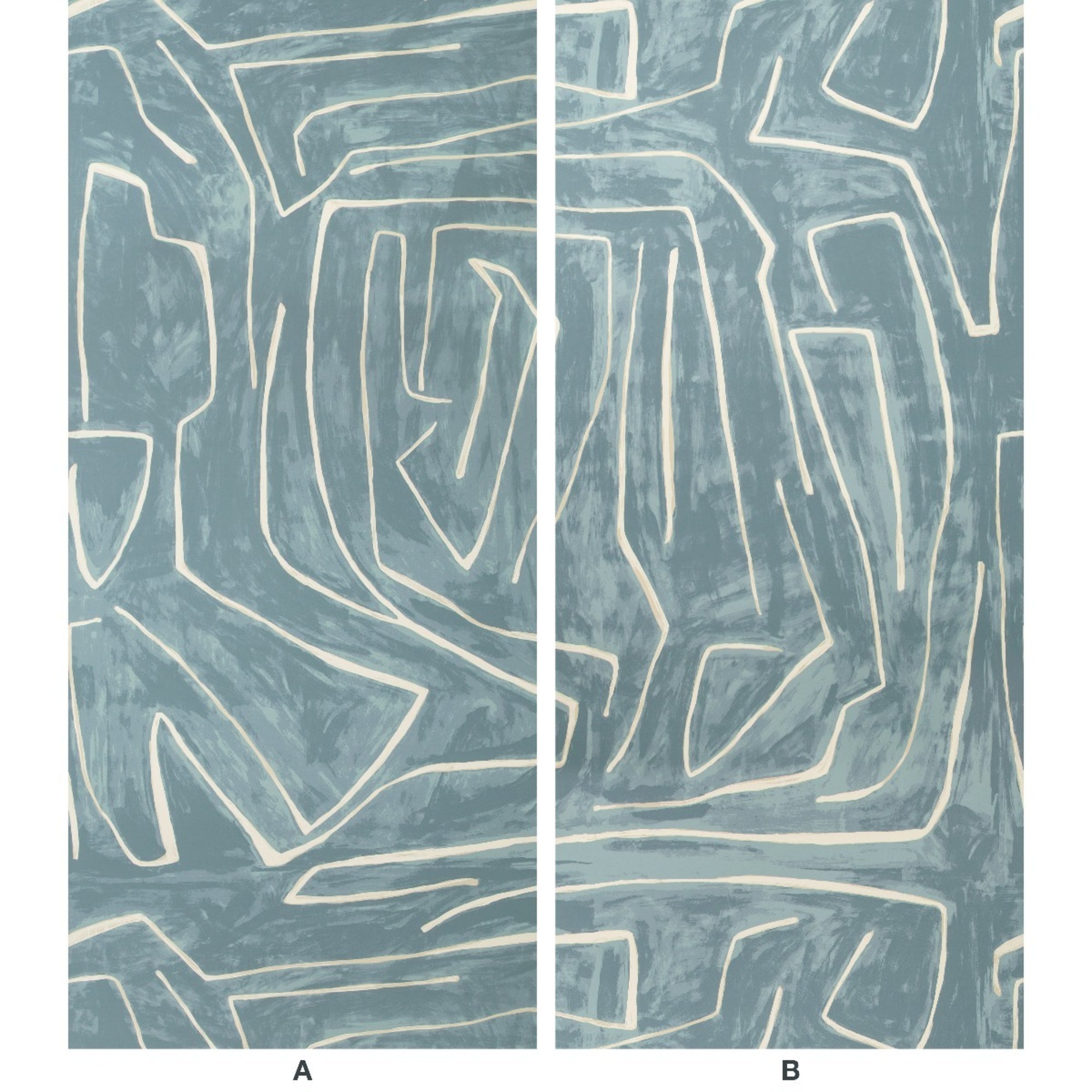 Kelly Wearstler Graffito Behang GWP-3501.15 - Deep Sky