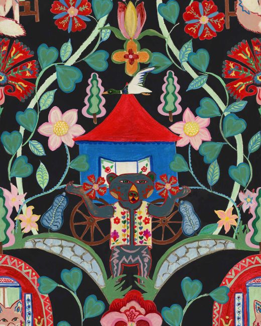 Mind The Gap Gypsy Fairytale Anthracite Behang