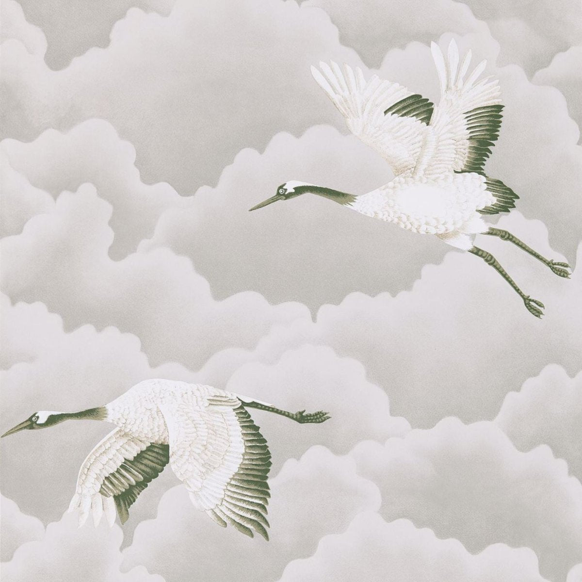 Harlequin Cranes In Flight Wide Width Behang 111230 - LAB COLOUR THE WORLD