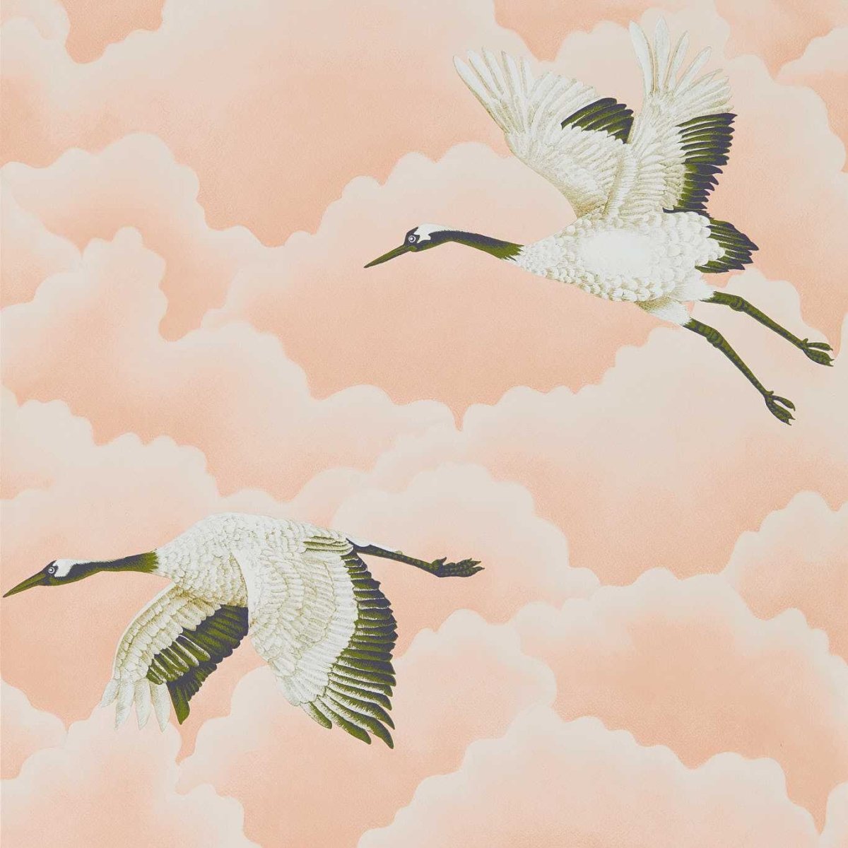 Harlequin Cranes In Flight Wide Width Behang 111232 - LAB COLOUR THE WORLD