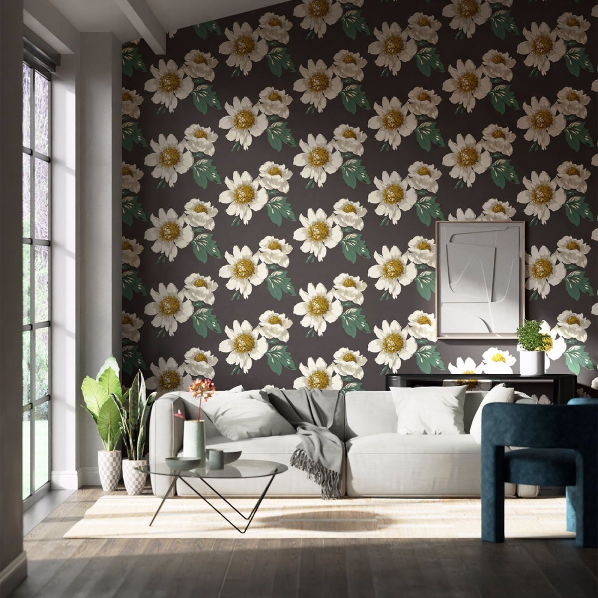Harlequin Paeonia Wide Width Behang 112841 - LAB COLOUR THE WORLD