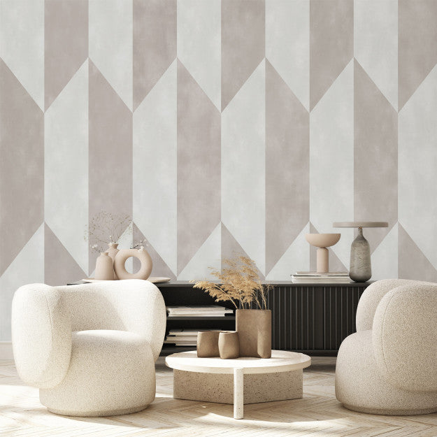 Les Dominotiers Hexa Pink Pink Behang DOM 712