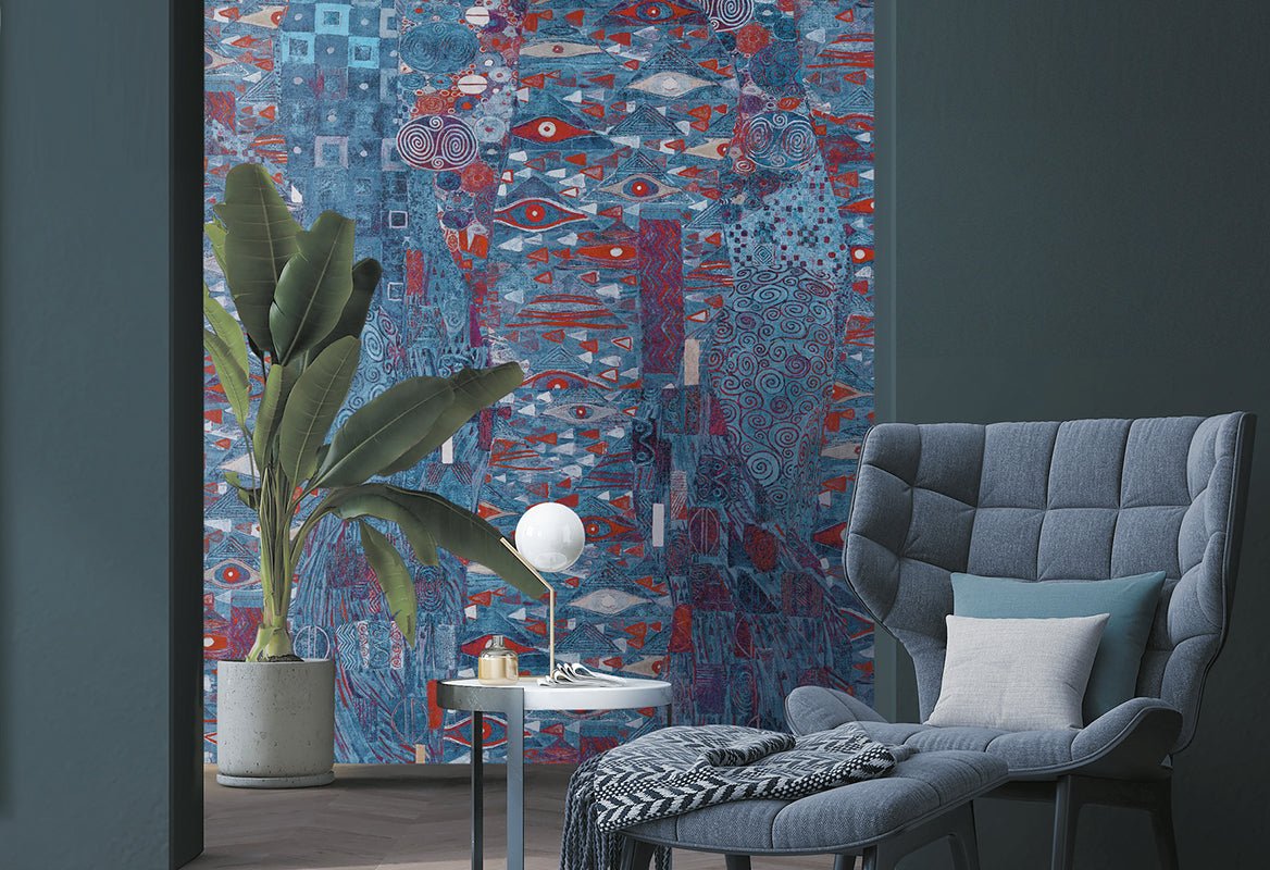 HookedOnWalls Academy Adèle - metallic behang 25681 - LAB COLOUR THE WORLD