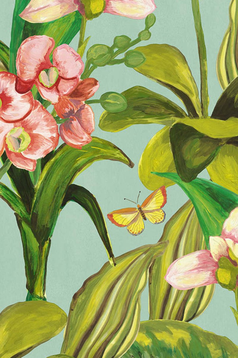 HookedOnWalls Breeze Orchidea behang BR24080 - LAB COLOUR THE WORLD