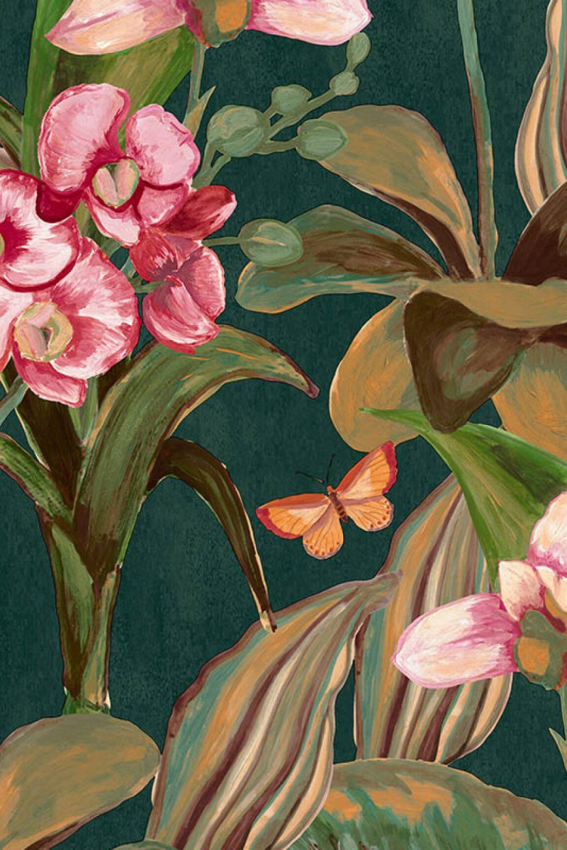 HookedOnWalls Breeze Orchidea behang BR24083 - LAB COLOUR THE WORLD