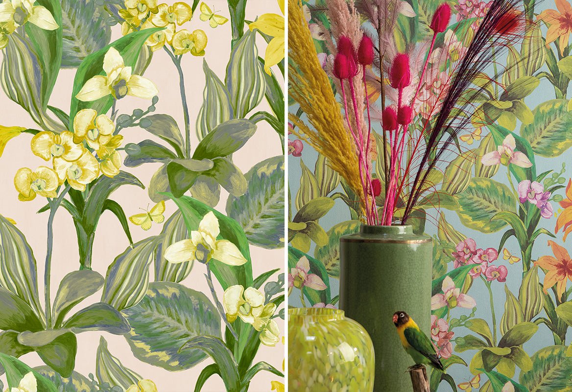 HookedOnWalls Breeze Orchidea behang BR24083 - LAB COLOUR THE WORLD