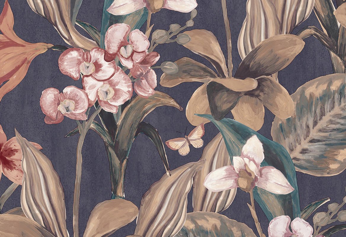 HookedOnWalls Breeze Orchidea behang BR24084 - LAB COLOUR THE WORLD