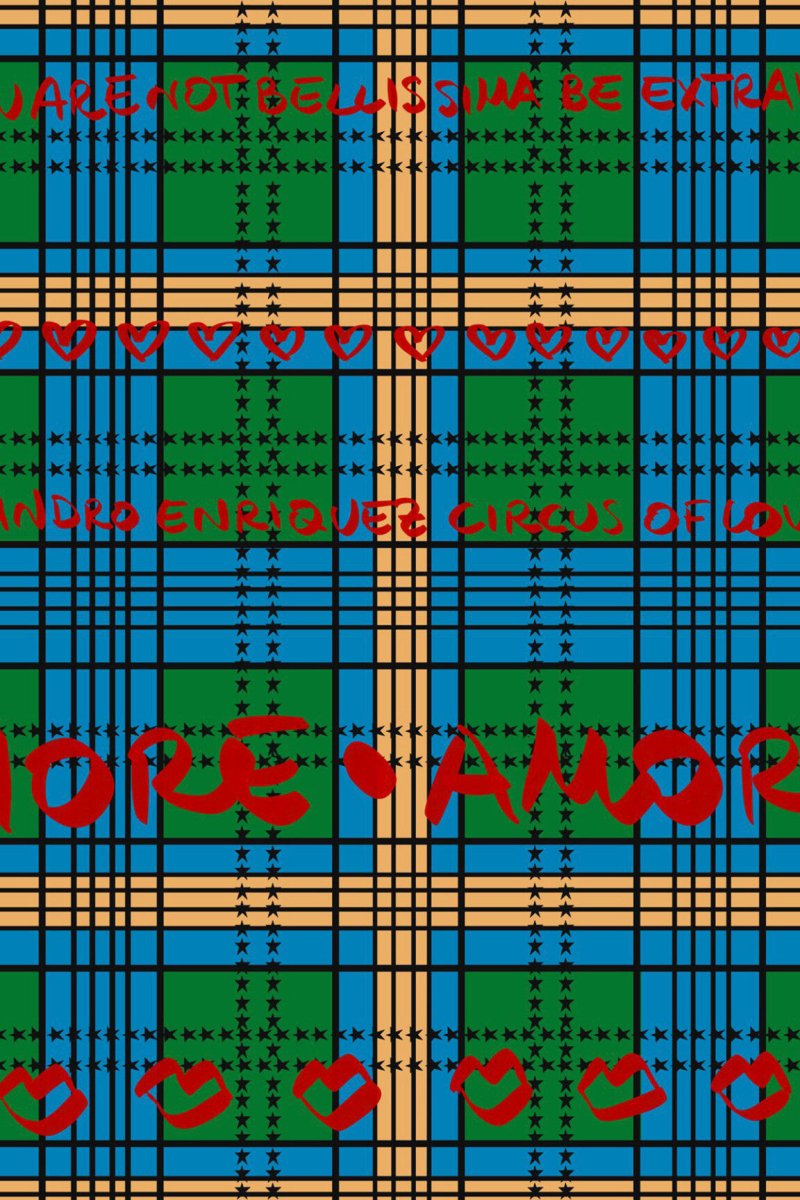 HookedOnWalls Enriquezland Amore Check behang 25513 - LAB COLOUR THE WORLD