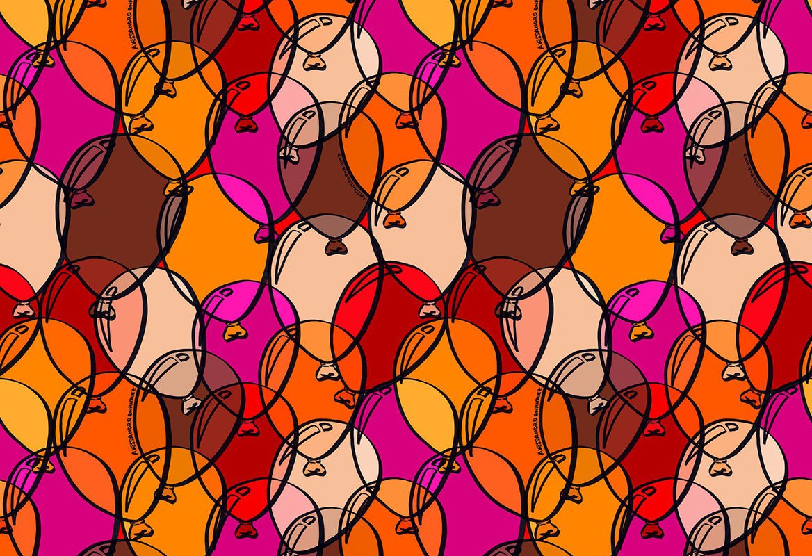 HookedOnWalls Enriquezland Balloons 1 behang 25524 - LAB COLOUR THE WORLD