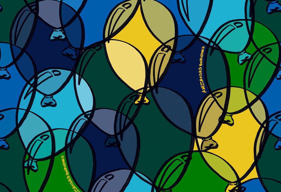 HookedOnWalls Enriquezland Balloons 2 behang 25525 - LAB COLOUR THE WORLD