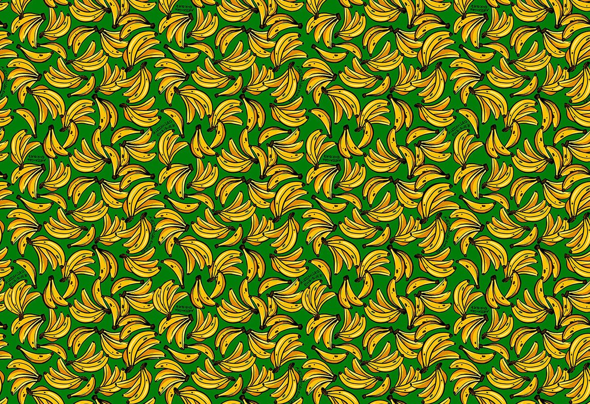 HookedOnWalls Enriquezland Banane behang 25541 - LAB COLOUR THE WORLD