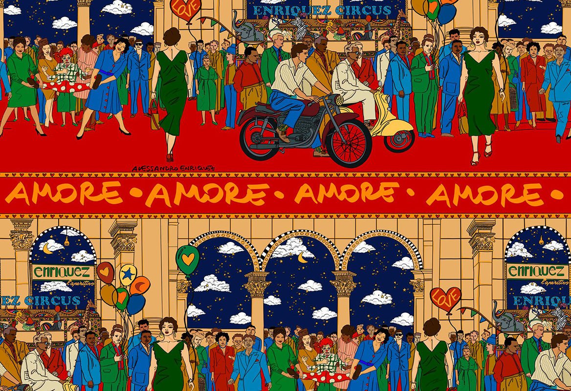 HookedOnWalls Enriquezland Milano behang 25520 - LAB COLOUR THE WORLD