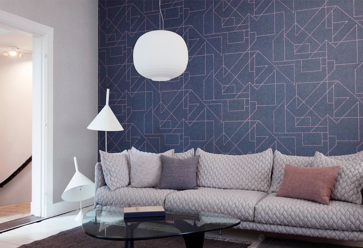 HookedOnWalls Gentle Groove Outline behang 66560 - LAB COLOUR THE WORLD