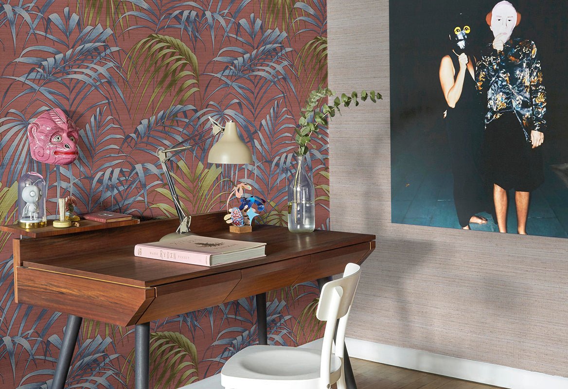 HookedOnWalls JV 602 Jaipur Uni soie Tropical behang 6840 - LAB COLOUR THE WORLD