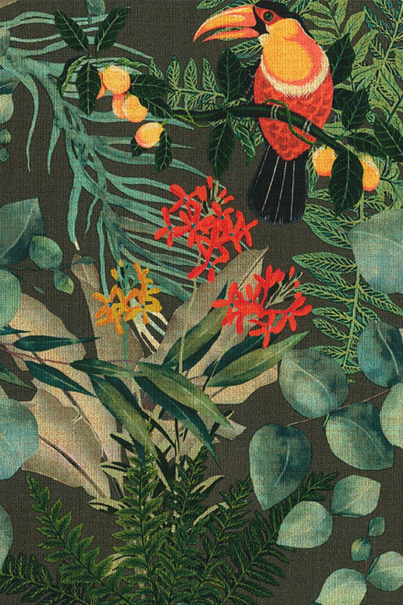 HookedOnWalls Lemuria Parrot behang 60623 - LAB COLOUR THE WORLD