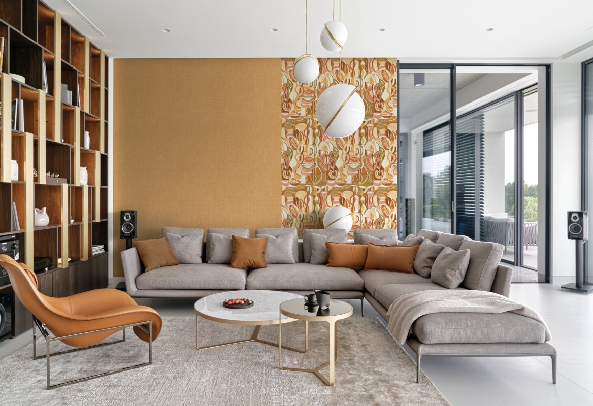 HookedOnWalls Linen Lyrics Eclettico behang 34741 - LAB COLOUR THE WORLD