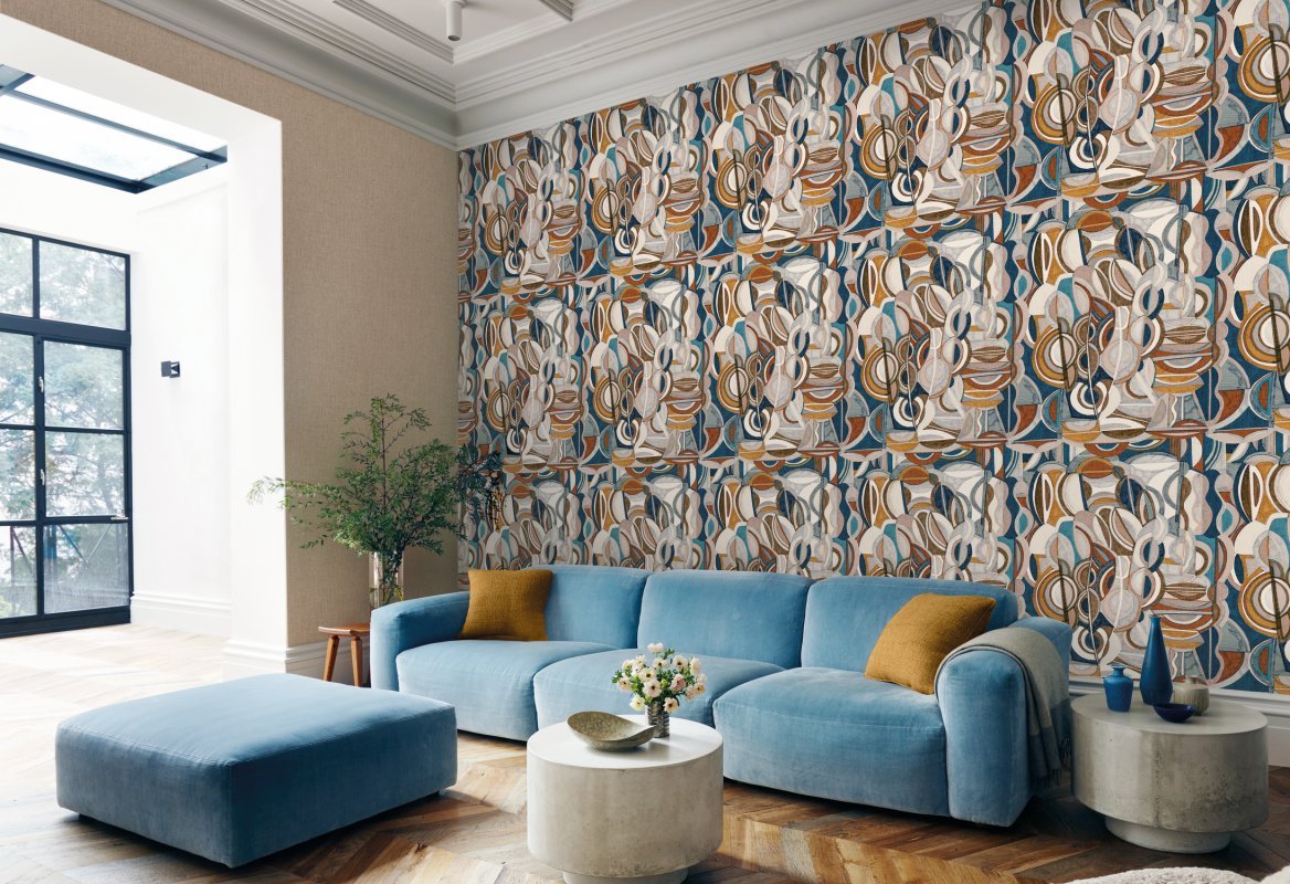 HookedOnWalls Linen Lyrics Eclettico behang 34741 - LAB COLOUR THE WORLD